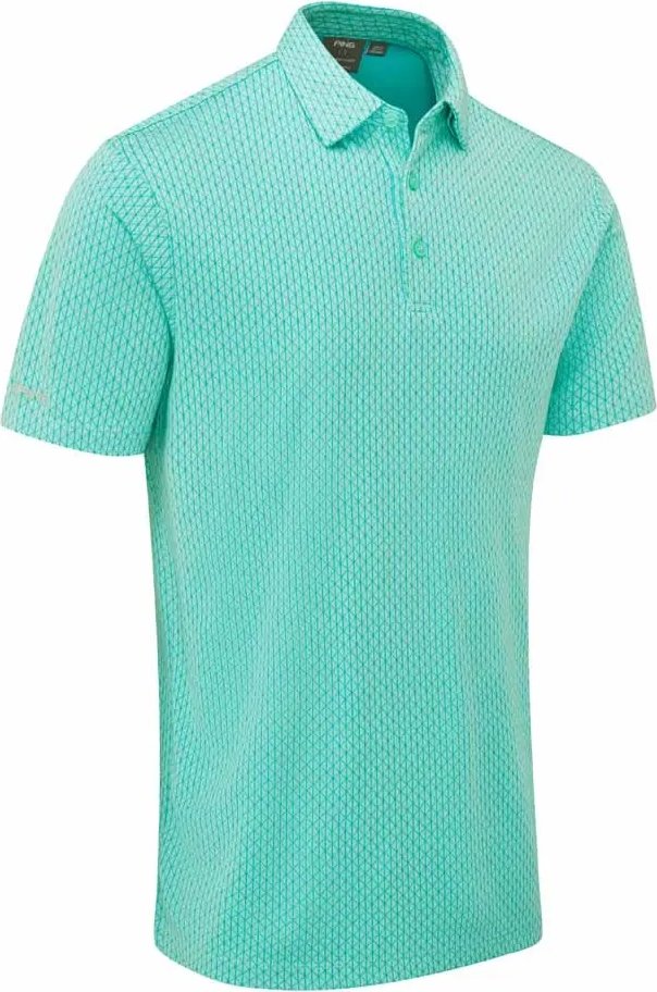 PING Hershel men's polo, green bay multi