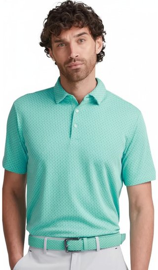 PING Hershel men's polo, green bay multi