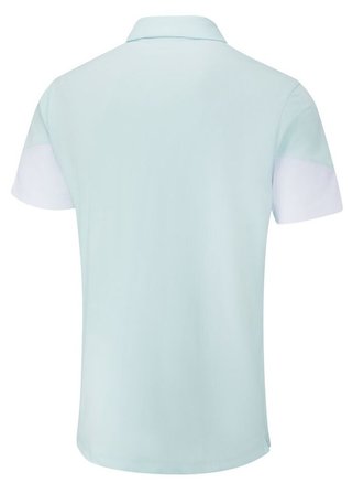 PING Ty men's polo, seaspray/white