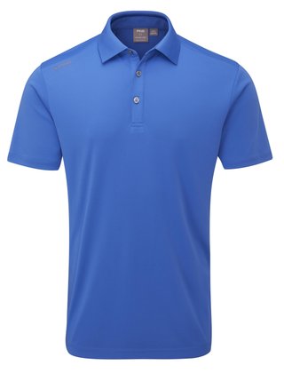 PING Lindum men's polo, bright cobalt