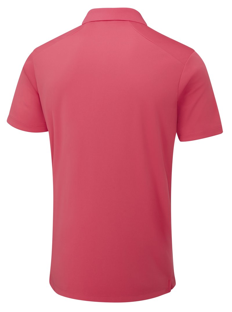 PING Lindum mens polo, rhapsody pink