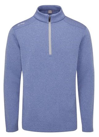 PING Ramsey half zip ribbed fleece men's pullover, bright cobalt marl