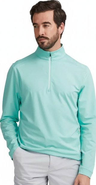 PING Latham Half Zip men's midlayer, green bay