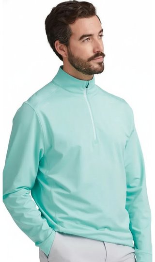 PING Latham Half Zip men's midlayer, green bay