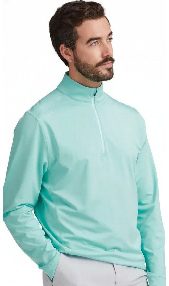 PING Latham Half Zip men's midlayer, green bay