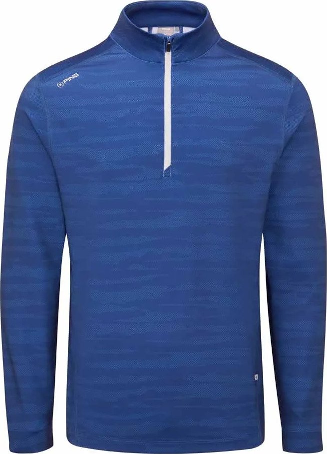 PING Latham Half Zip men's midlayer, inky multi