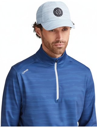 PING Latham Half Zip men's midlayer, inky multi