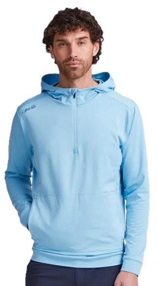 Ping Haldon Hooded Fleece men's sweatshirt, baltic sea