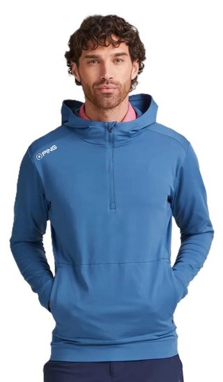 PING Haldon Hooded Fleece men's sweatshirt, stellar