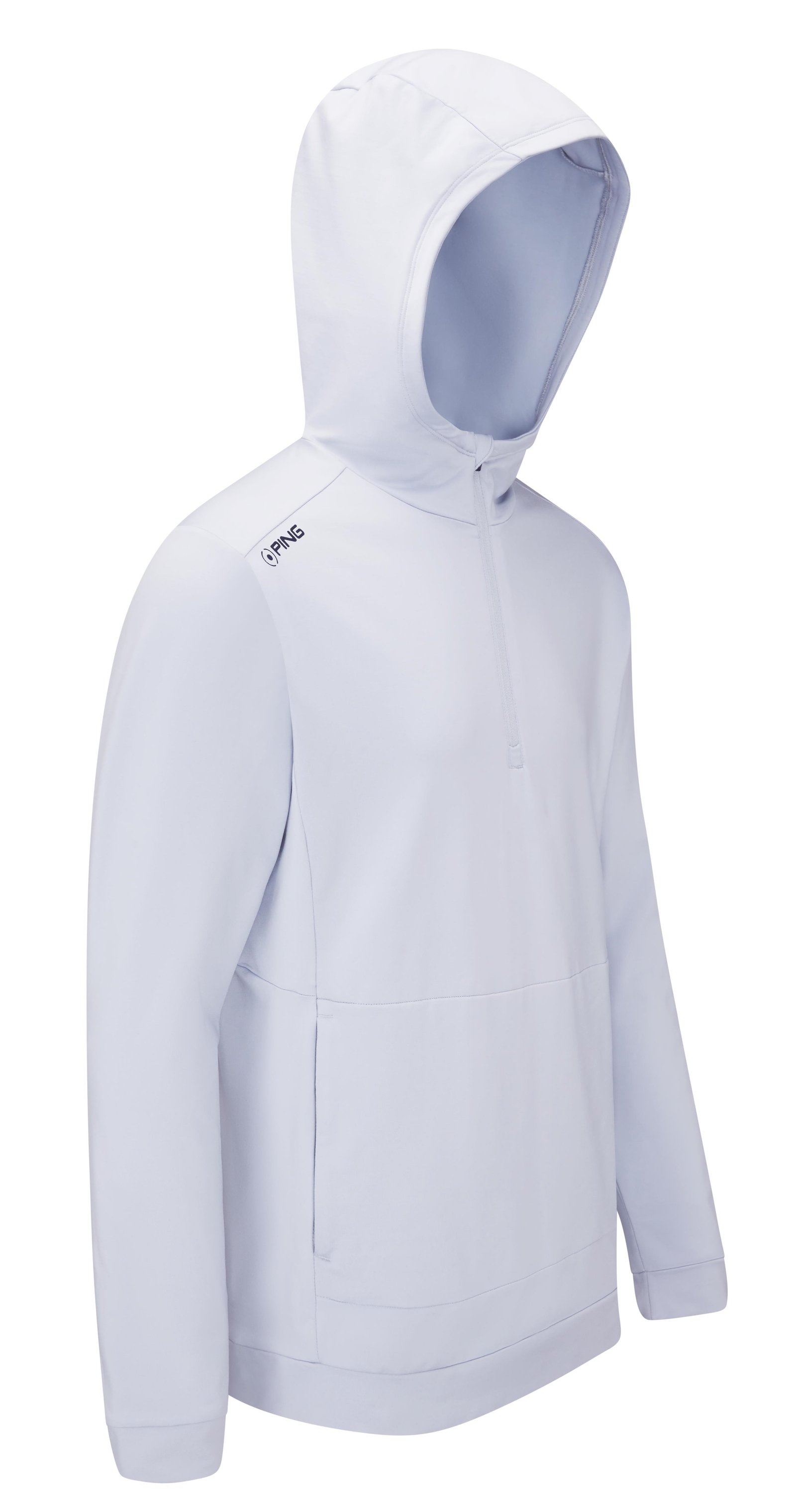 PING Haldon Hooded Fleece men's sweatshirt, pearl grey