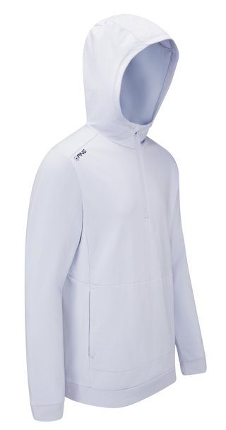 PING Haldon Hooded Fleece men's sweatshirt, pearl grey