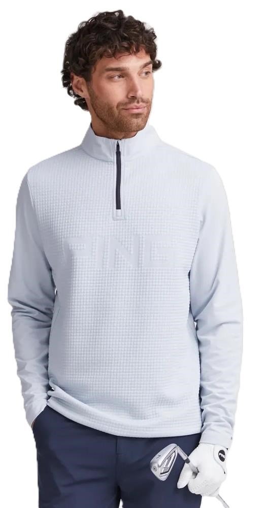 PING Faron men's sweatshirt, pearl grey
