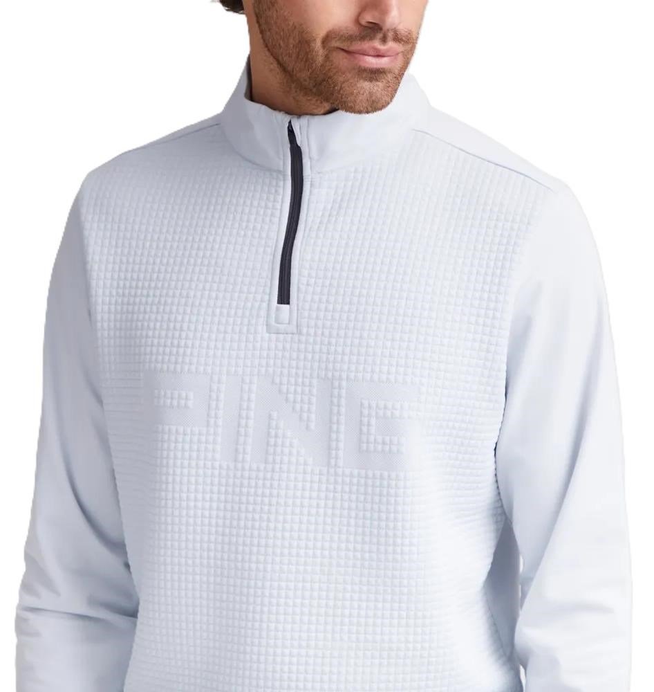 PING Faron men's sweatshirt, pearl grey