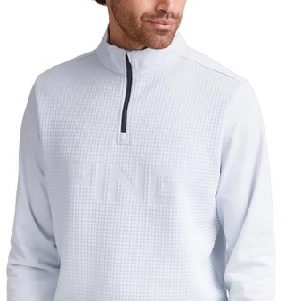PING Faron men's sweatshirt, pearl grey