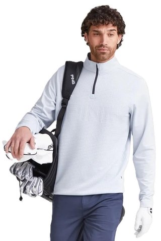 PING Faron men's sweatshirt, pearl grey