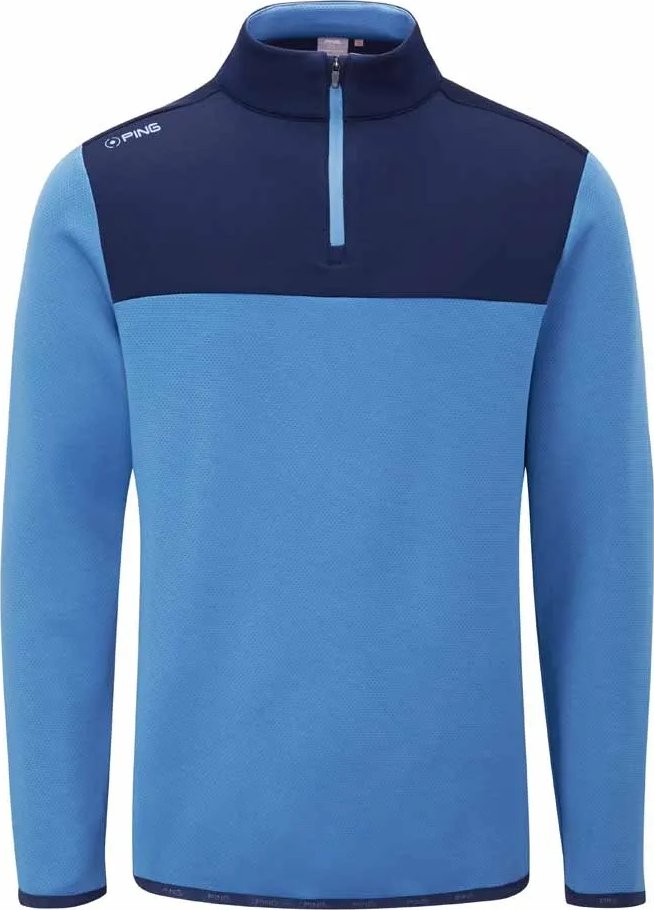 PING Kinver mens sweatshirt, stellar/navy