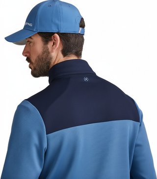 PING Kinver mens sweatshirt, stellar/navy