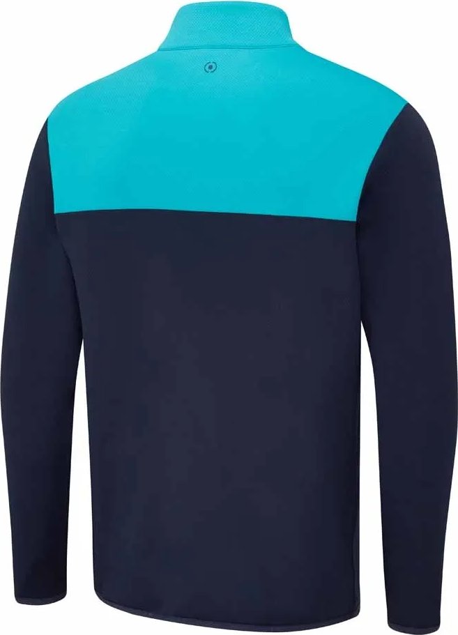 PING Kinver men's sweatshirt, navy/turquoise