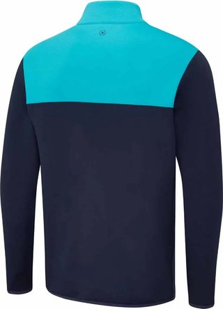 PING Kinver men's sweatshirt, navy/turquoise