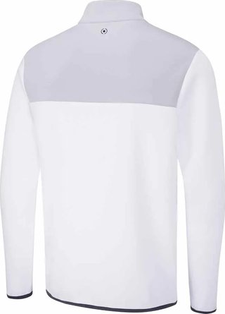 PING Kinver men's sweatshirt, white/pearl grey