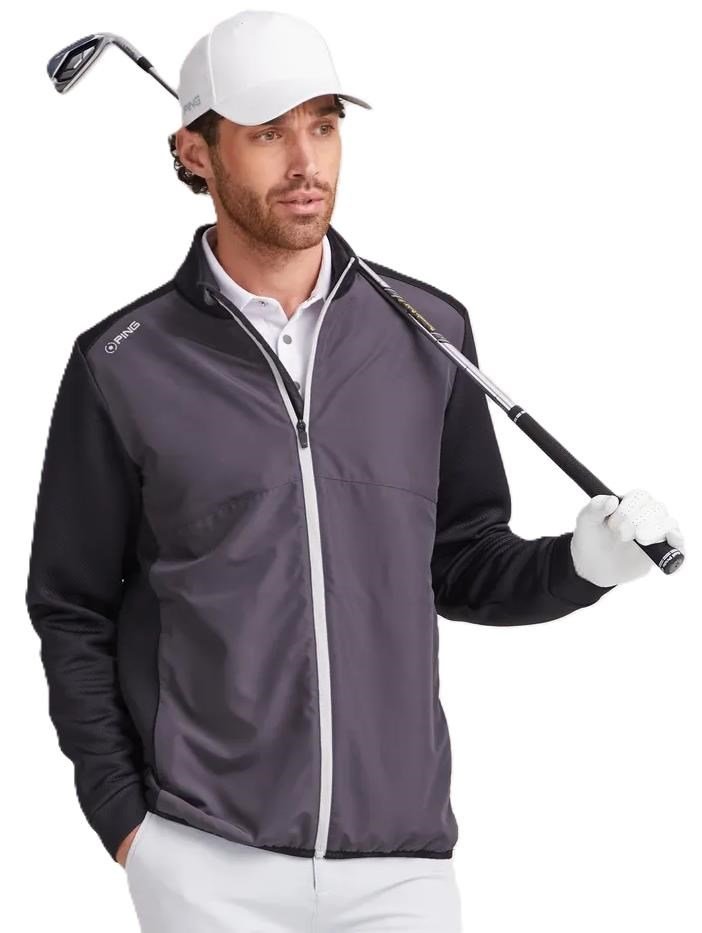 PING Burford men's jacket, asphalt/black