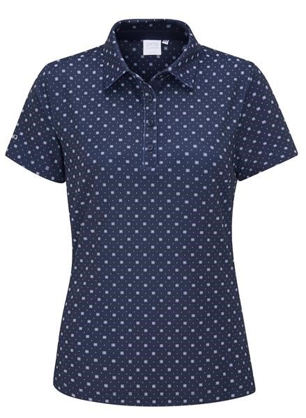 PING Aeria Printed ladies polo, micro monogram