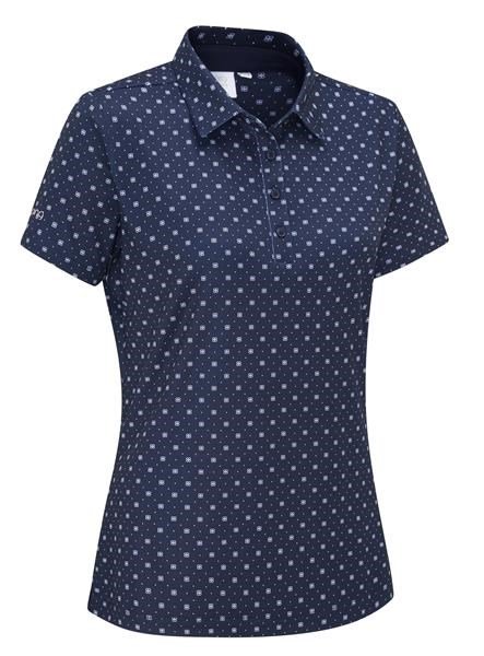 PING Aeria Printed ladies polo, micro monogram