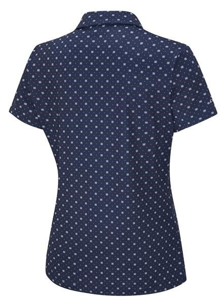 PING Aeria Printed ladies polo, micro monogram