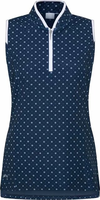 PING Penola Printed Sleeveless women's polo, micro monogram
