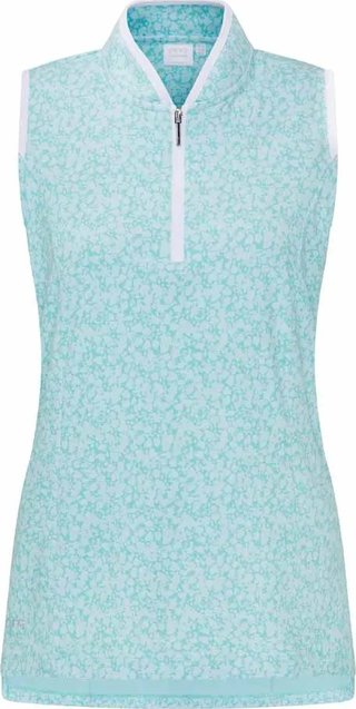 PING Penola Printed Sleeveless women's polo, splash
