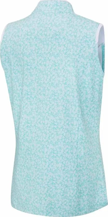 PING Penola Printed Sleeveless women's polo, splash