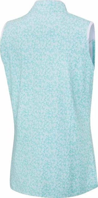PING Penola Printed Sleeveless women's polo, splash