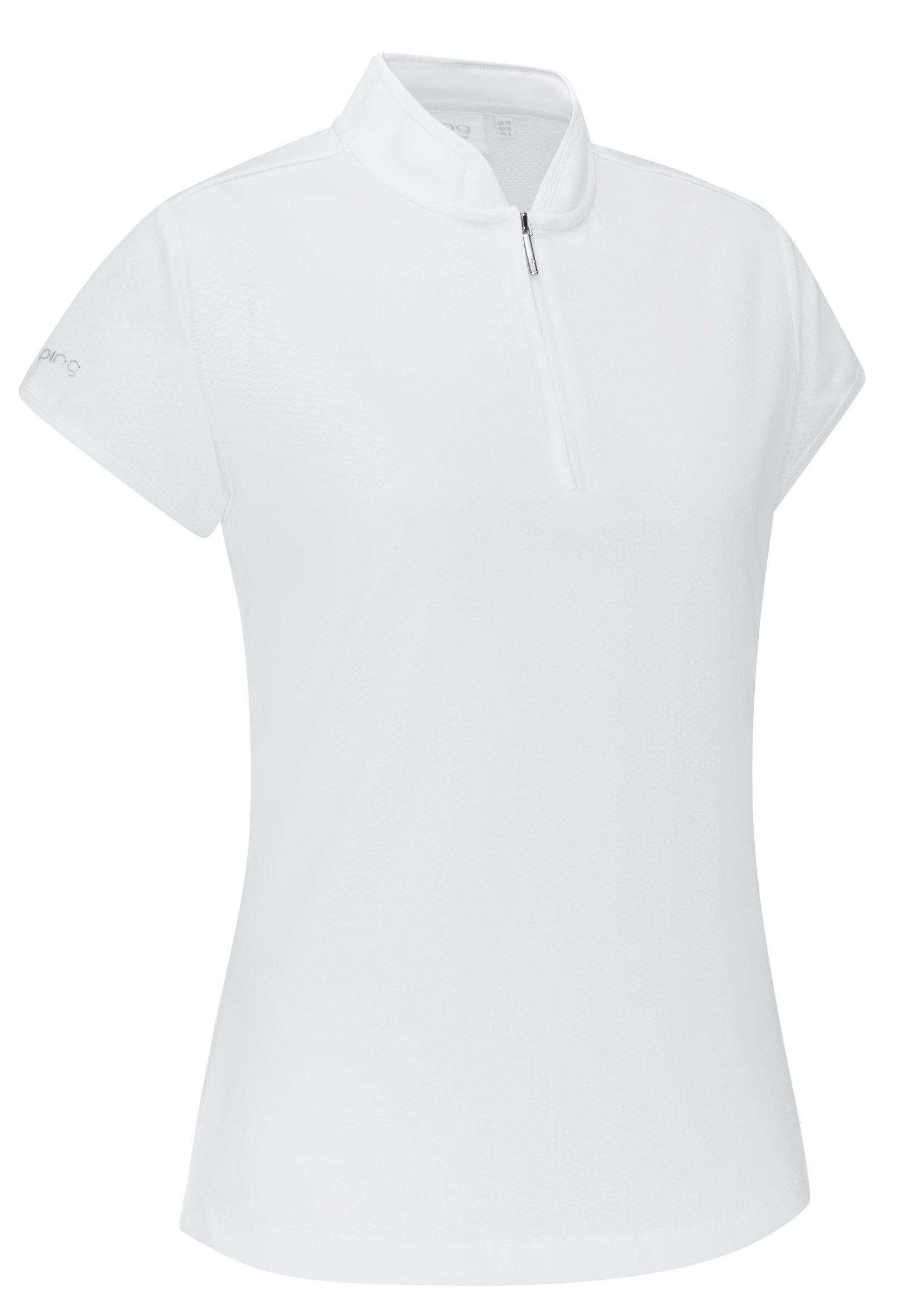 PING Evetta Jacquard women's polo, white