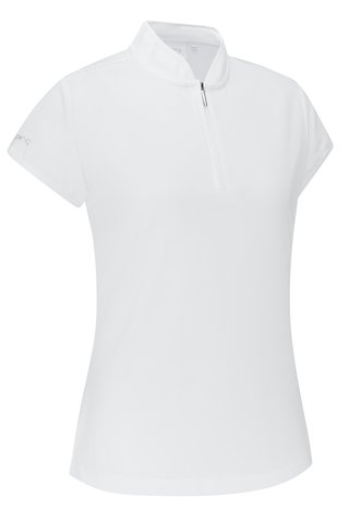 PING Evetta Jacquard women's polo, white