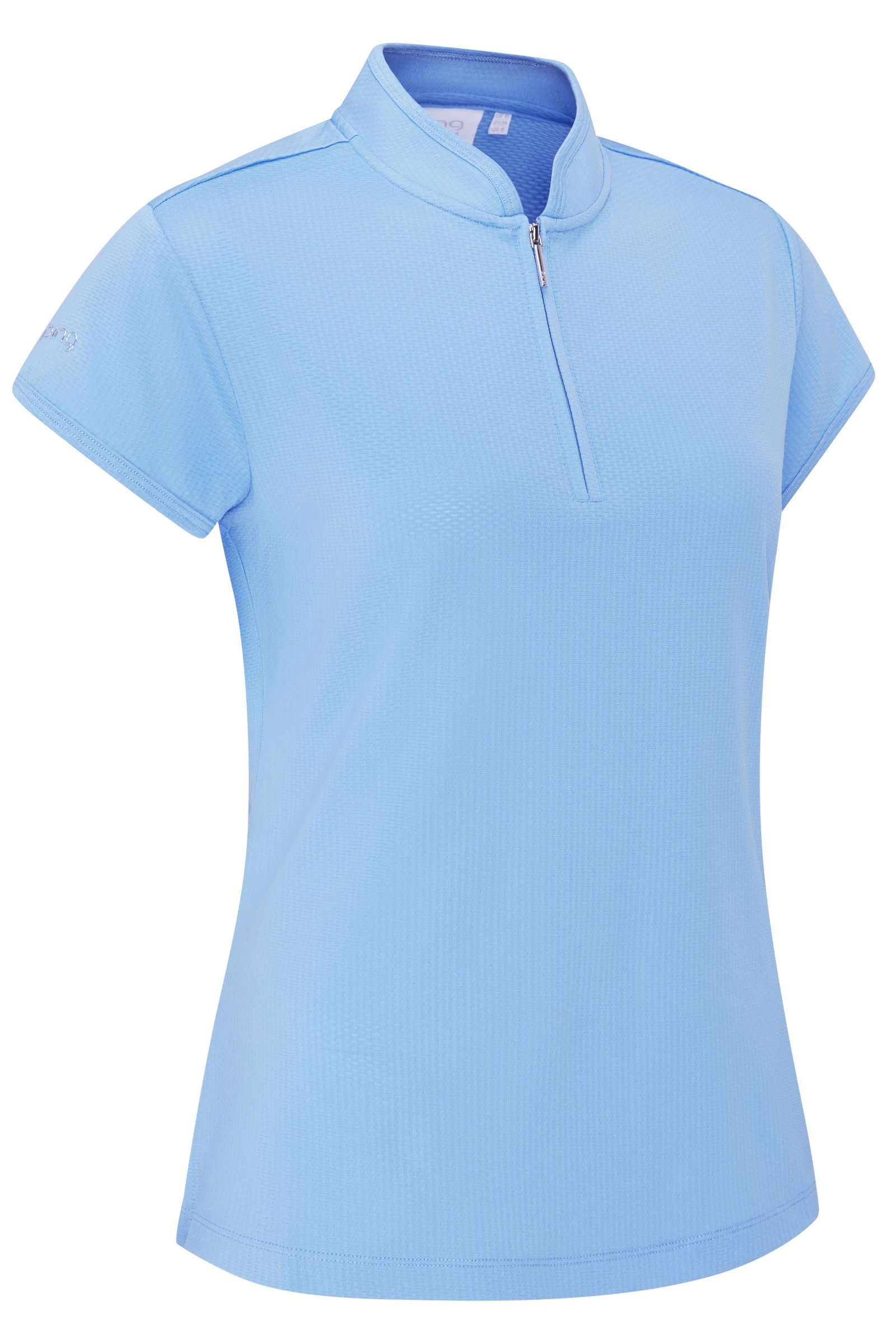 PING Evetta Jacquard women's polo, infinity blue