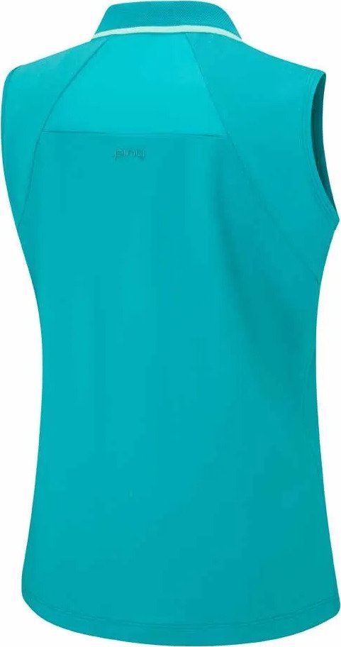 PING Eben Sleeveless women's polo, turquoise