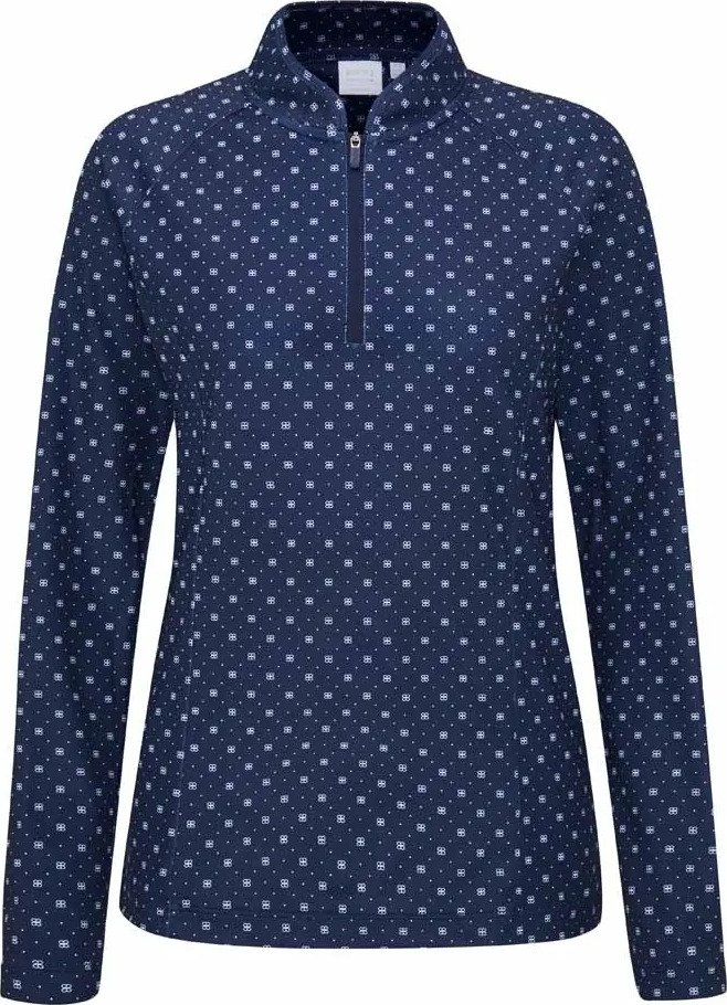 PING Arwen Printed Longsleeve women's polo, micro monogram