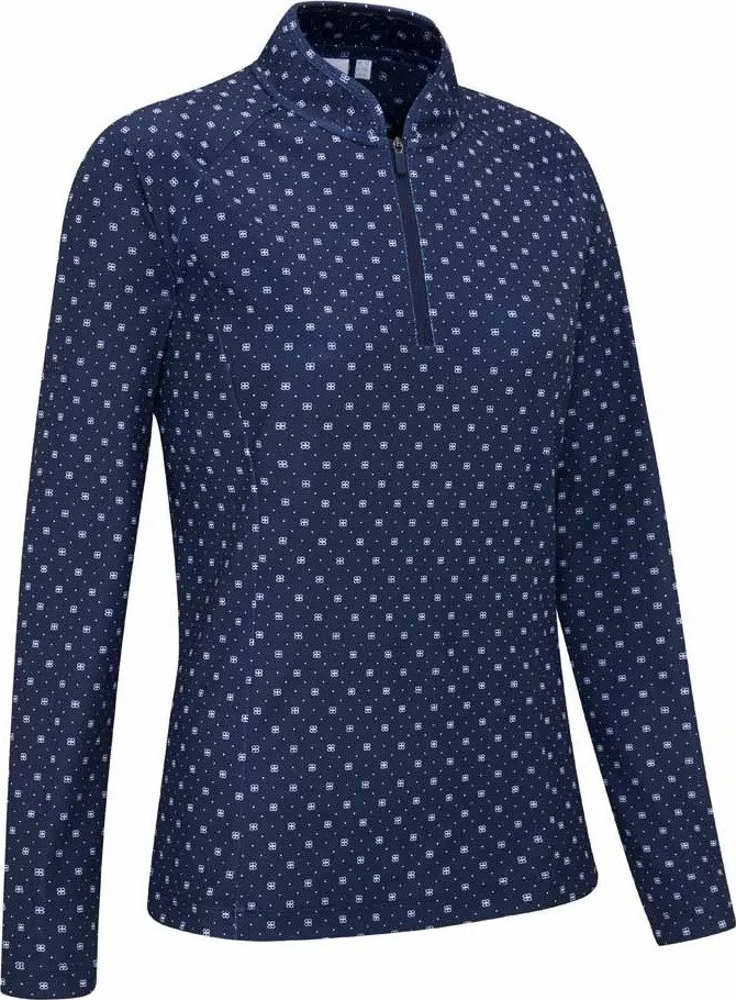 PING Arwen Printed Longsleeve women's polo, micro monogram