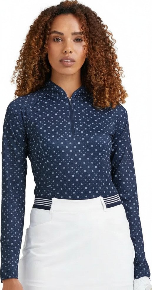 PING Arwen Printed Longsleeve women's polo, micro monogram