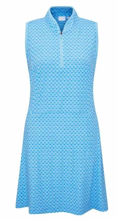 PING Ciara women's dress, azure geo