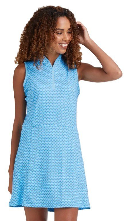PING Ciara women's dress, azure geo