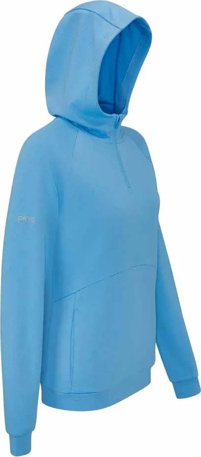 PING Rhona Textured women's hoodie, infinity blue