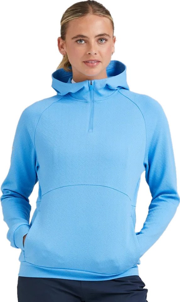 PING Rhona Textured women's hoodie, infinity blue
