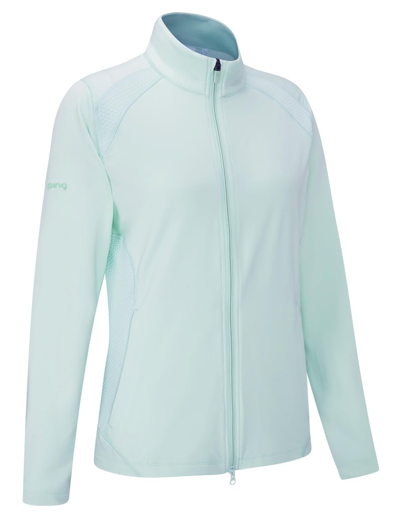 PING Eda Lightweight Full Zip women's jacket, seaspray