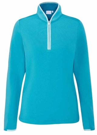 PING Abigale Fleece ladies sweatshirt, turquoise