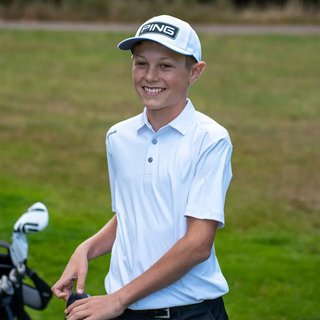 PING Lindum Junior junior polo, white