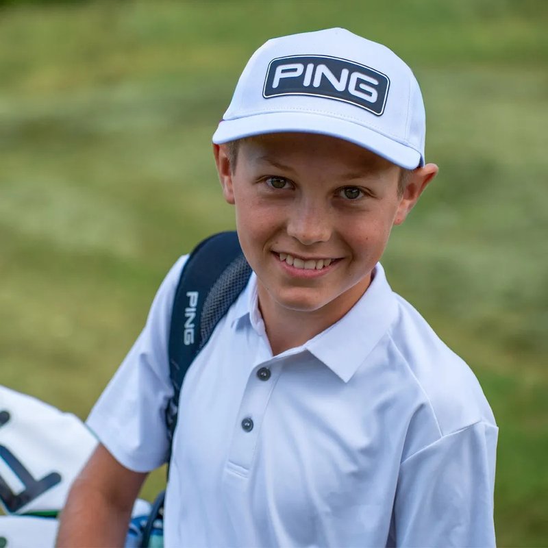 PING Lindum Junior junior polo, white