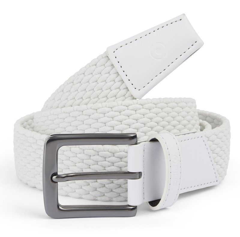 PING Stretch Webbing men's belt, white