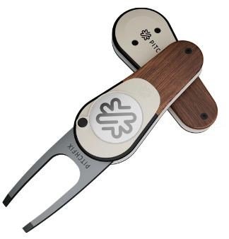 Pitchfix Woodie divot tool, walnut