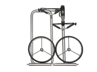 JuStar Silver 3-Wheeled manual trolley, titanium silver